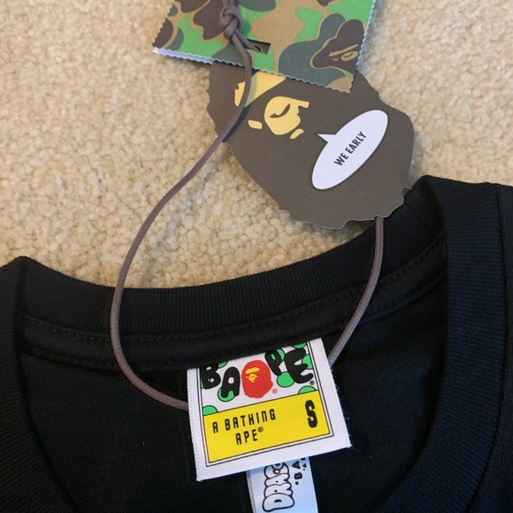 Bape Black Dragon Ball Z Short Sleeve Tee - Picture 3 of 7